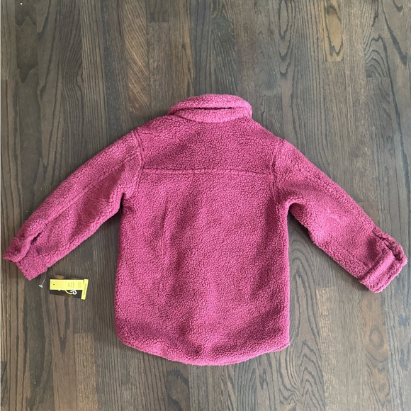 Art Class Pink Sherpa Button Down jacket nwt medium - Picture 2 of 8
